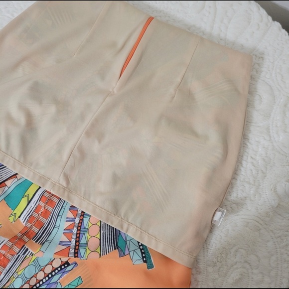 Gianni Bini Orange Muliti-colored Midi dress - Picture 6 of 9